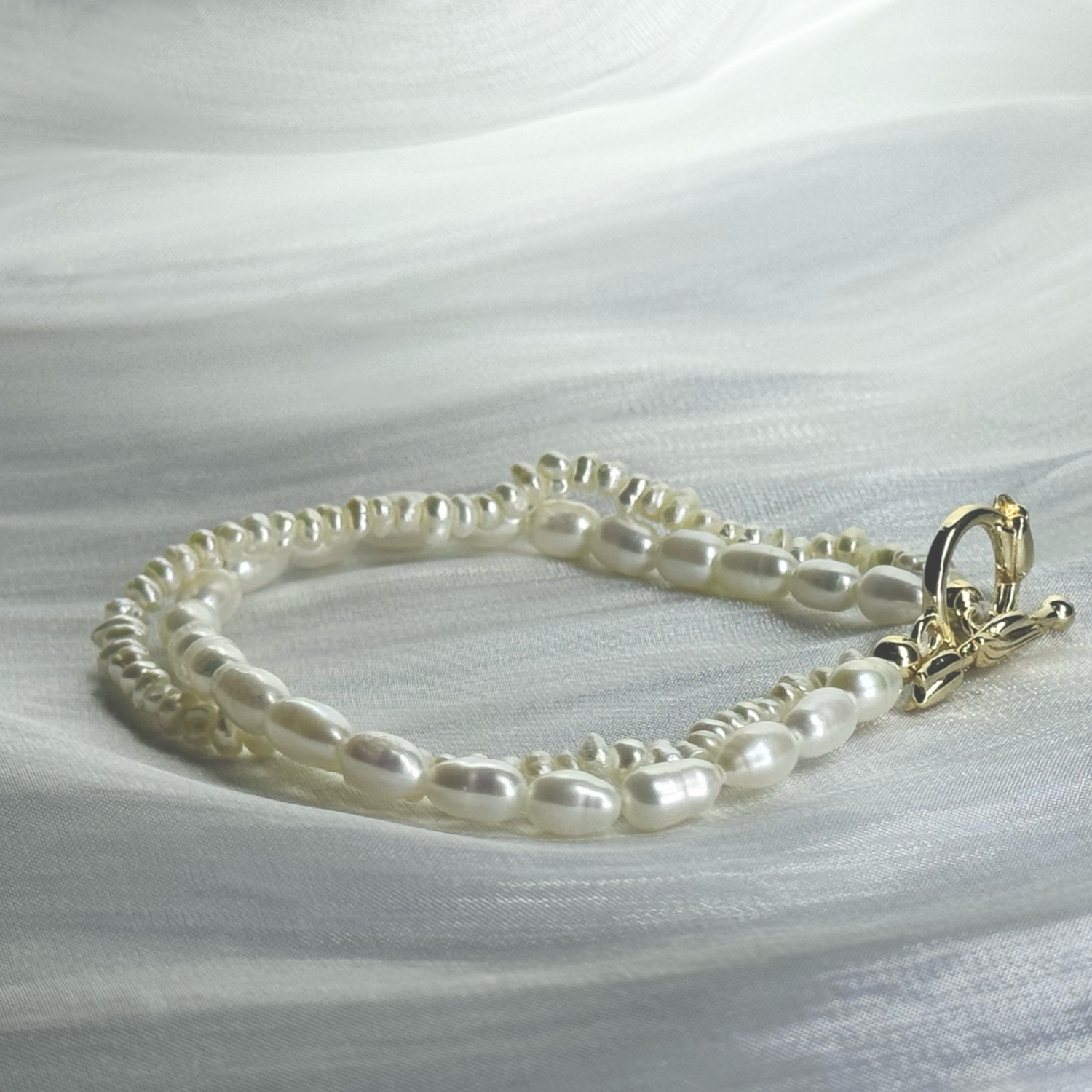 Double Strand Pearl Bracelet