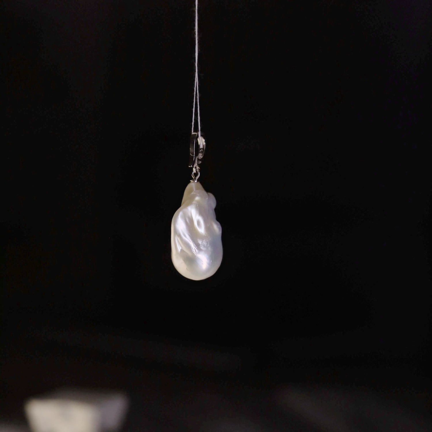 Moonlit Baroque Pearl Pendant